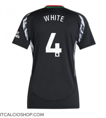 Arsenal Ben White #4 Seconda Maglia Femmina 2024-25 Manica Corta